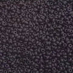 10/0 Czech Seed Beads #29347 Matte Black 22g - Perfect for Jewelry Making, Beading, and DIY Crafts