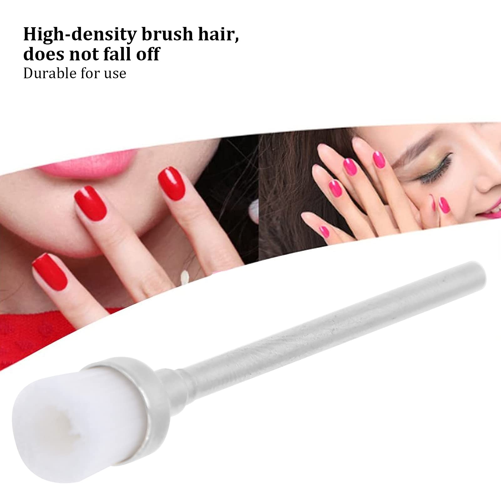 100Pcs Nail Drill Bit Cleaning Brush Set - Professional Manicure Tool Kit for Electric Nail Drill Accessories - White Dust Cleaning Brushes for Salon & Home Nail Care (Perfect for Nail Technicians & DIY Manicures)