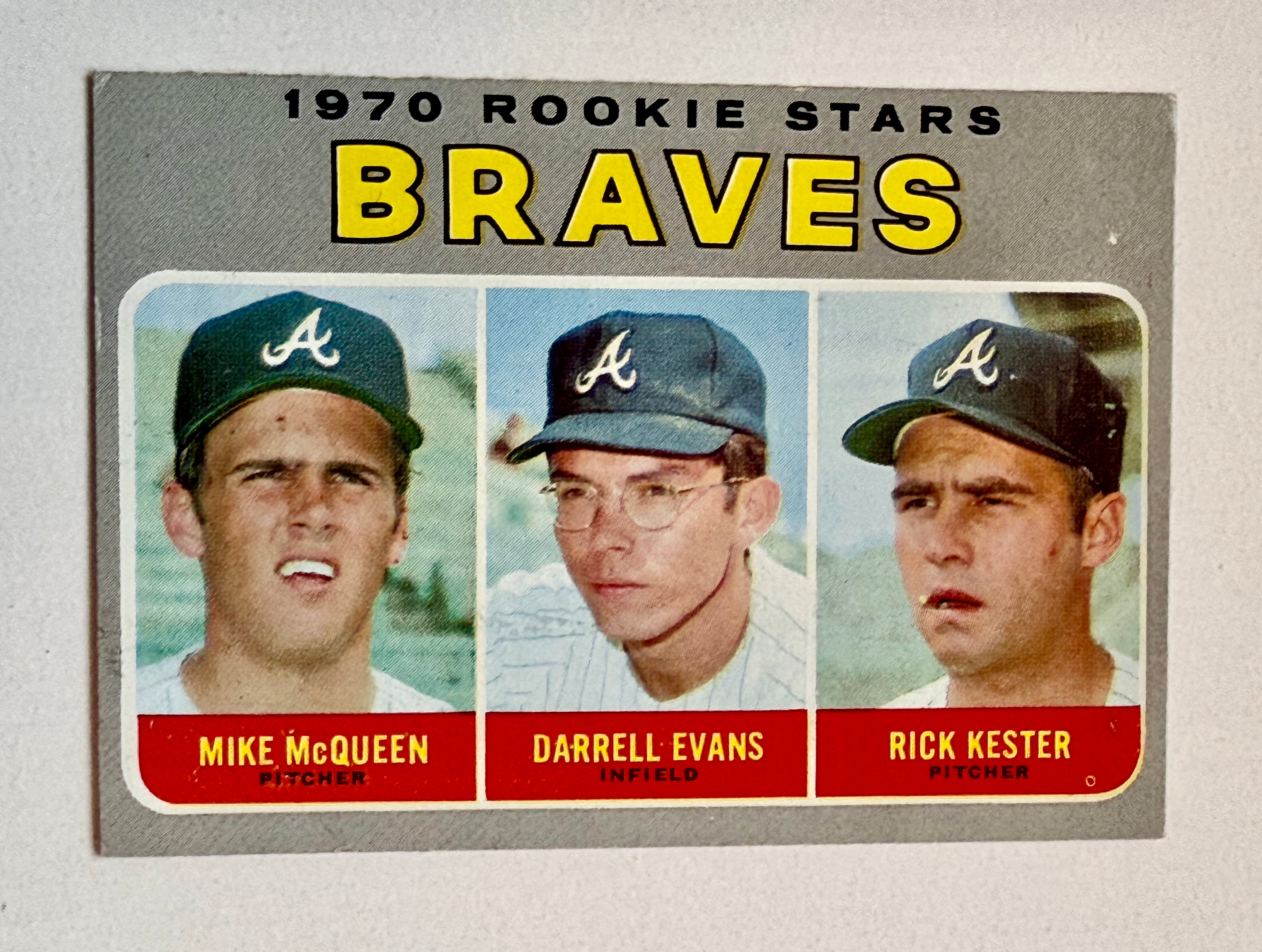1970 Darrell Evans Rookie Baseball Card - High Grade Condition - Perfect for Collectors, Sports Memorabilia & Investment