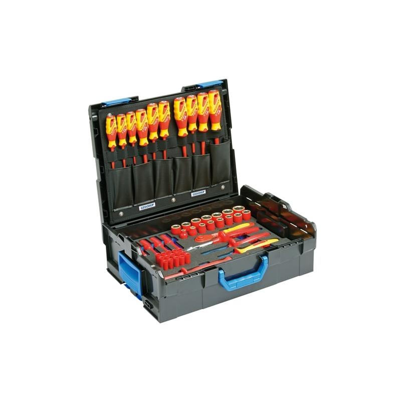 Gedore 2979063 VDE Hybrid Tool Set 53-Piece in L BOXX 136 - Professional Electrical Repair & Maintenance Kit for Electricians & DIY Projects