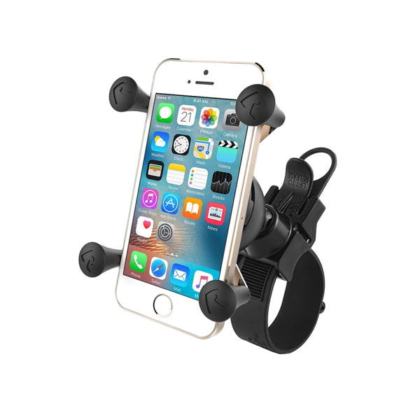 RAM EZ Strap™ Rail Mount with X Grip® Universal Phone Holder - Compatible with Smartphones & GPS Devices - Perfect for Cars, Trucks, Boats & Motorcycles (RAP SB 187 UN7U)