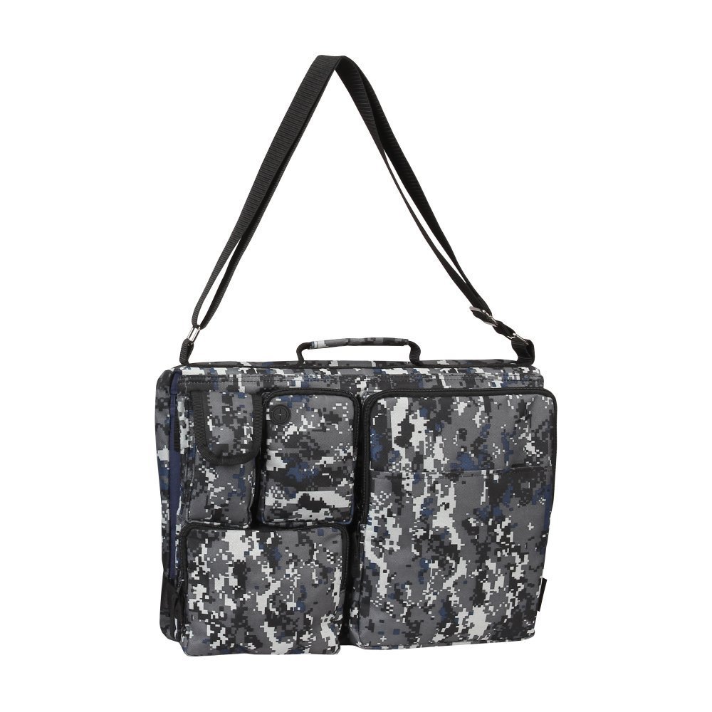 Bellino Reversible Checkpoint Friendly Laptop Messenger Bag - Camouflage Design for Business & Travel | TSA Approved Work Bag for Men & Women | Perfect for Office, Commuting & Air Travel