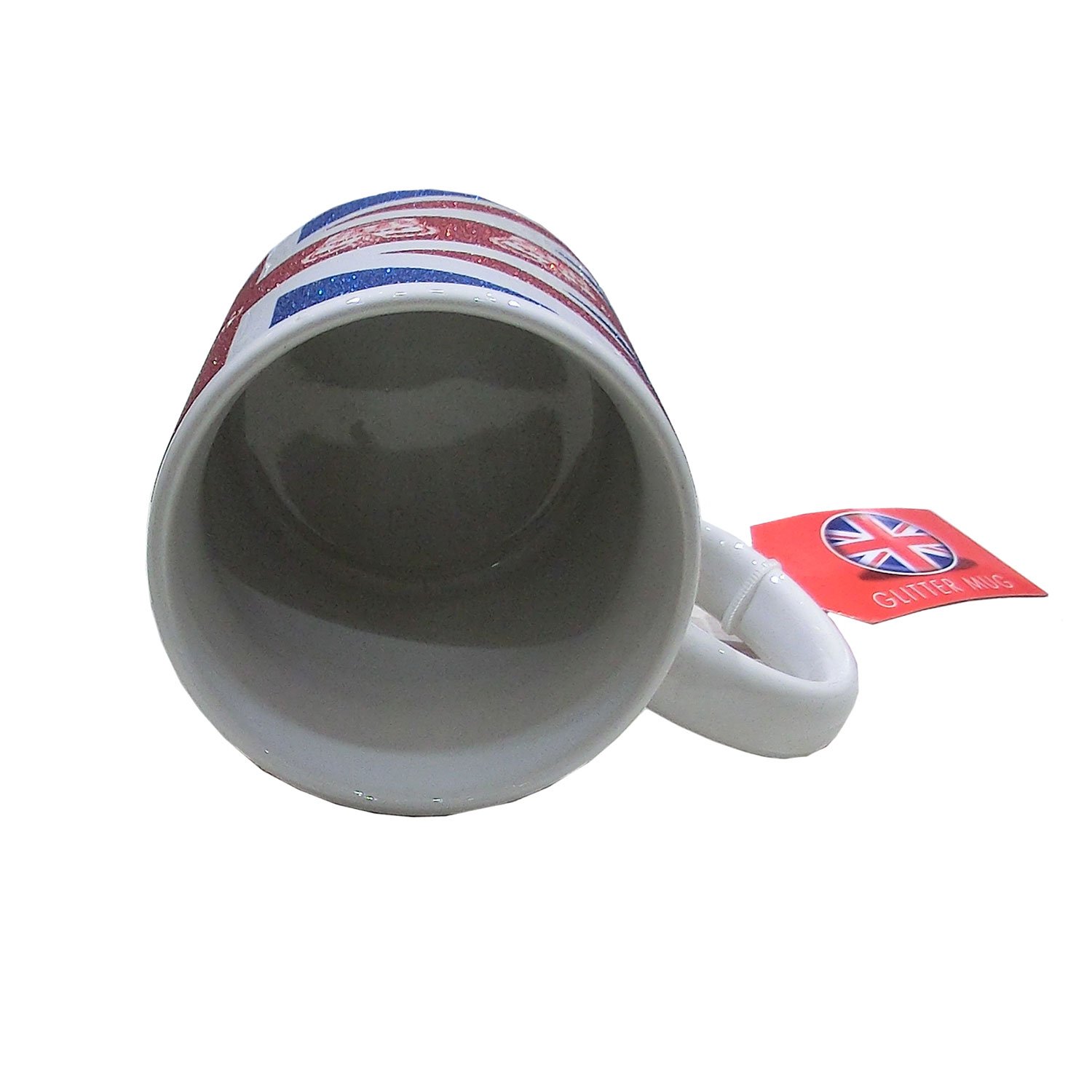 Union Jack Crown Glitter Mug 11oz - Perfect for Tea & Gifts