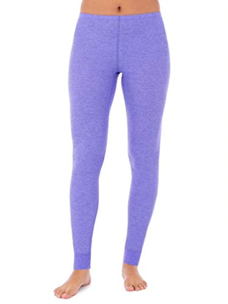 Fruit of the Loom Women's Beyondsoft Waffle Thermal Pants - Soft Fleece-Lined Winter Leggings for Cold Weather, Warm Thermal Underwear for Women, Perfect for Layering, Outdoor Activities & Lounge Wear
