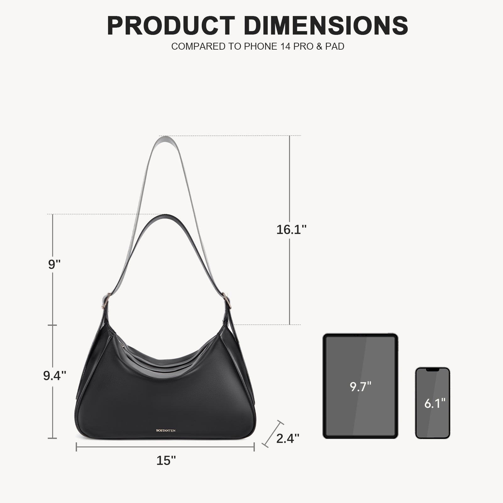 MORAVA Stylish Vegan Leather Hobo Handbag for Women - Fashionable Crossbody Purse for Work, Travel & Everyday Use
