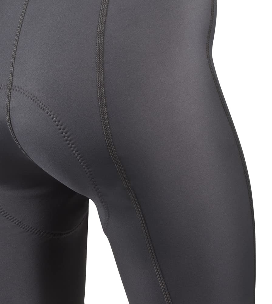 Premium Black Women's Bike Shorts - High Waist Compression Spandex Cycling Shorts with Padded Liner | Mid Distance & Indoor Cycling | Made in USA | Perfect for Road Biking, Spinning Classes & Gym Workouts