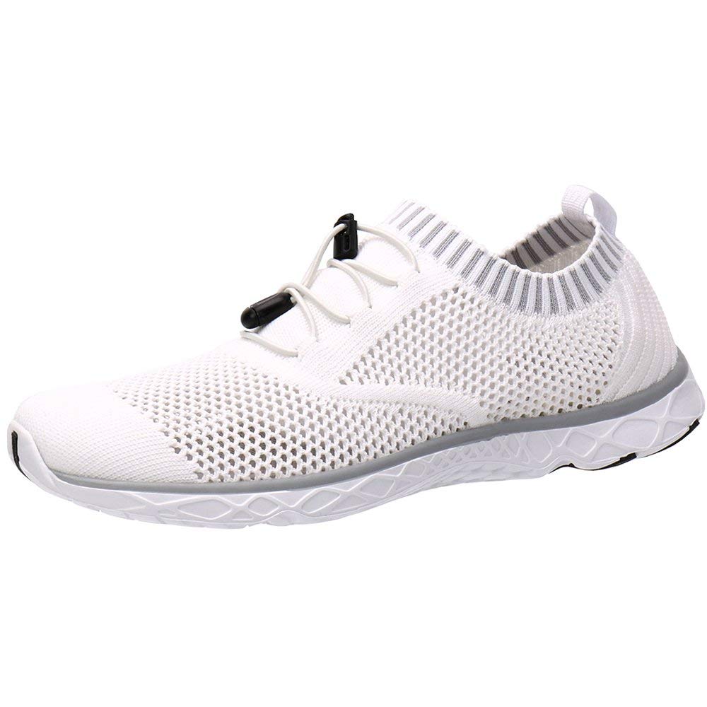 ALEADER Men's Quick-Dry Mesh Slip-On Water Shoes for Swimming, Beach, Boating & Outdoor Activities