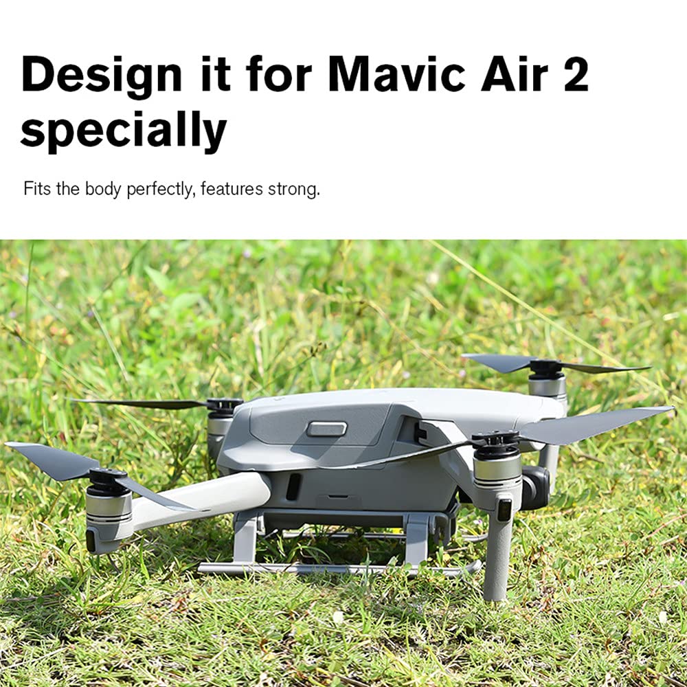 Quick-Release Foldable Landing Gear for DJI Mavic Air 2 & Air 2S - Enhanced Drone Leg Support for Stable Takeoff/Landing - Perfect for Outdoor, Travel & Aerial Photography