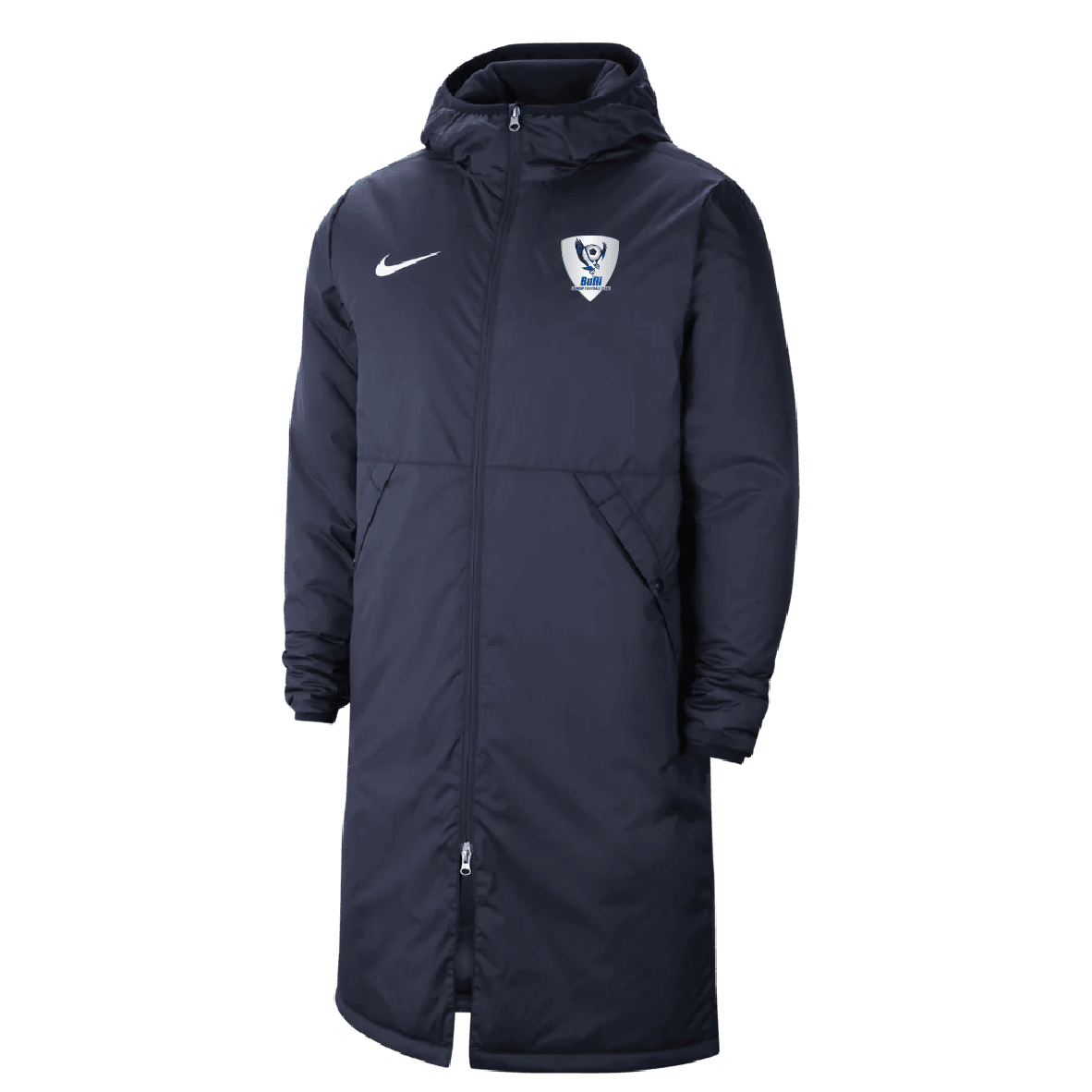 BULLI JUNIOR FOOTBALL CLUB Park Stadium Jacket (CW6156 451) - Waterproof Windbreaker for Soccer Fans & Outdoor Activities