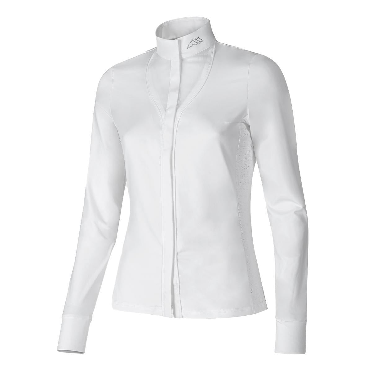 Equiline Women's Embra Long Sleeve Competition Polo Shirt - Breathable Equestrian Riding Shirt for Horseback Riding & Show Jumping