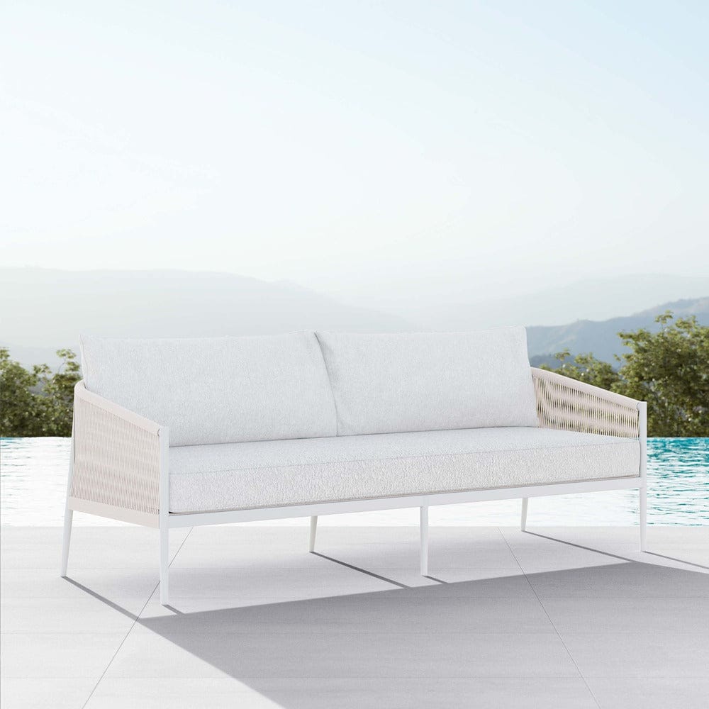 Catalina 3-Seat Outdoor Patio Sofa Set - Waterproof Wicker Furniture for Garden, Poolside, Deck & Backyard Relaxation