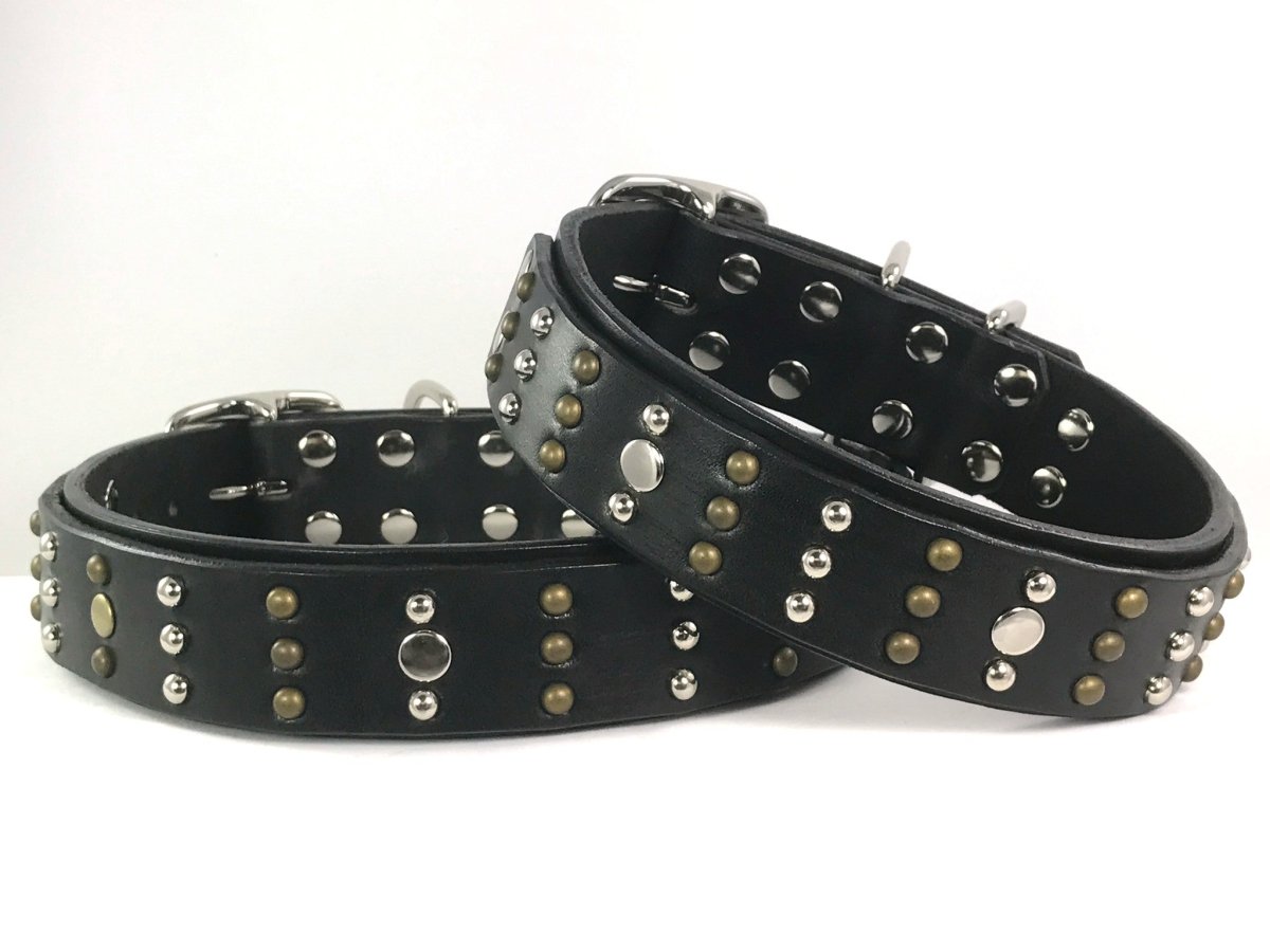 Century Wide Leather Dog Collar - Durable Adjustable Pet Collar for Large Dogs - Perfect for Walking, Training & Outdoor Adventures