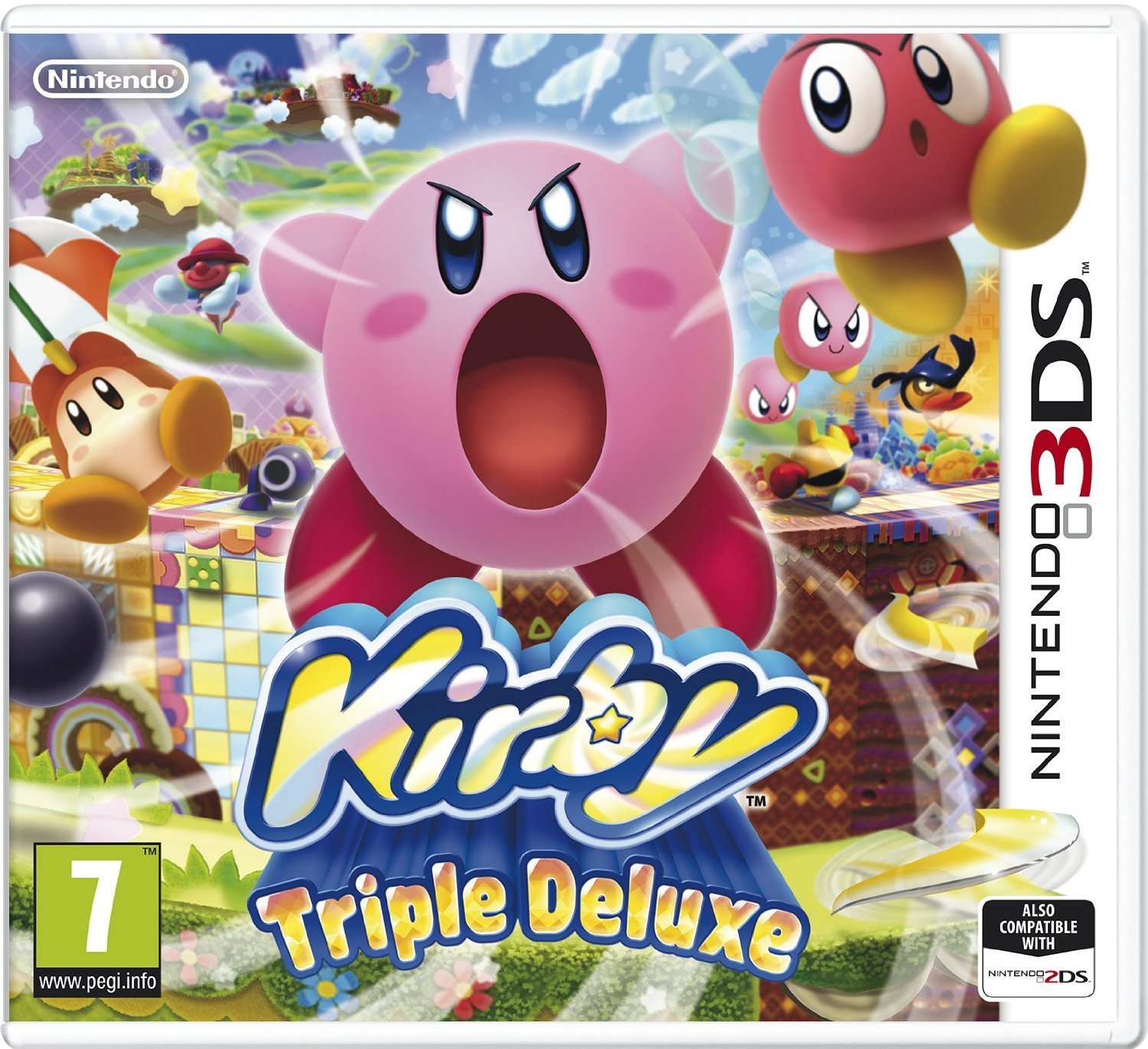 Kirby: Triple Deluxe - Nintendo 3DS Game | Action-Adventure Platformer for Kids & Adults | Perfect for Travel & Home Gaming