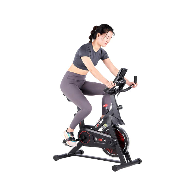 Best Indoor Exercise Bike for Home Workouts - Stationary Cycling Bike with Adjustable Resistance & LCD Display - Perfect for Cardio, Weight Loss & Fitness Training
