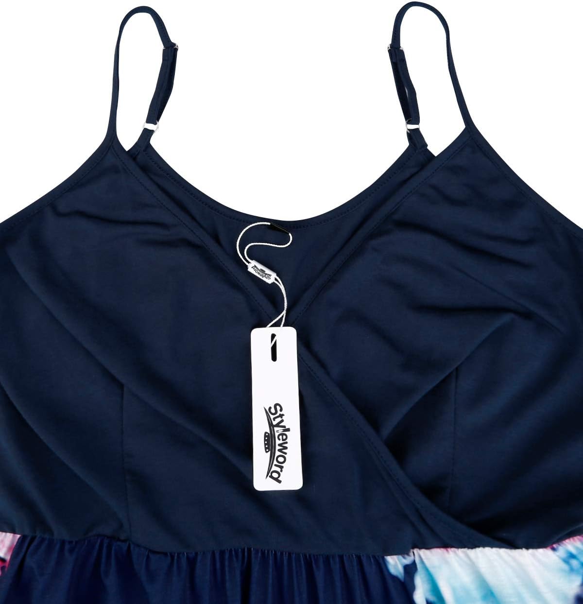 Elegant V-Neck Spaghetti Strap Casual Dress with Pockets - Perfect for Summer Outings, Beach Vacations & Date Nights