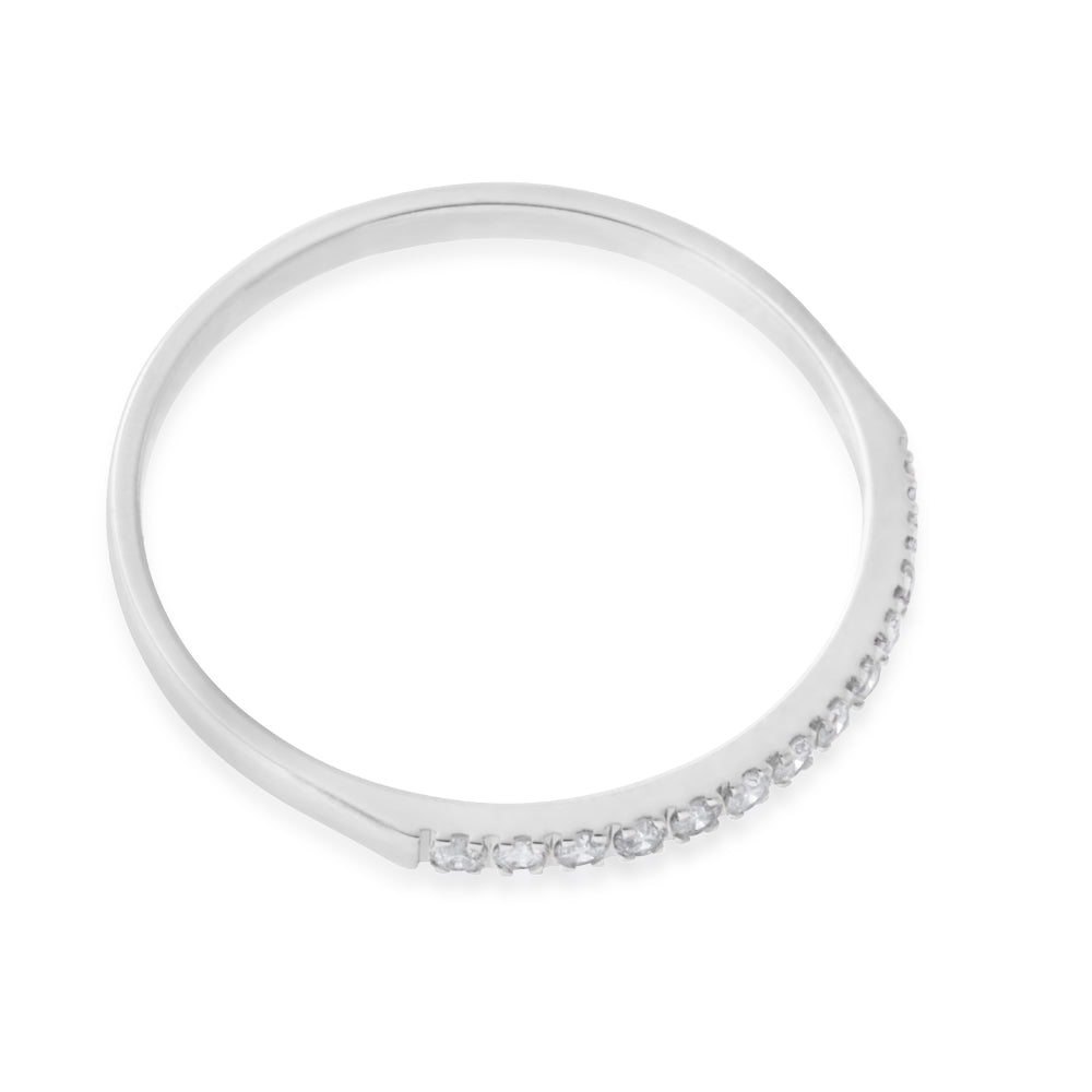 9ct White Gold Eternity Ring with 13 Diamonds | Diamond Wedding Band for Women | Perfect for Anniversary, Engagement & Special Occasions