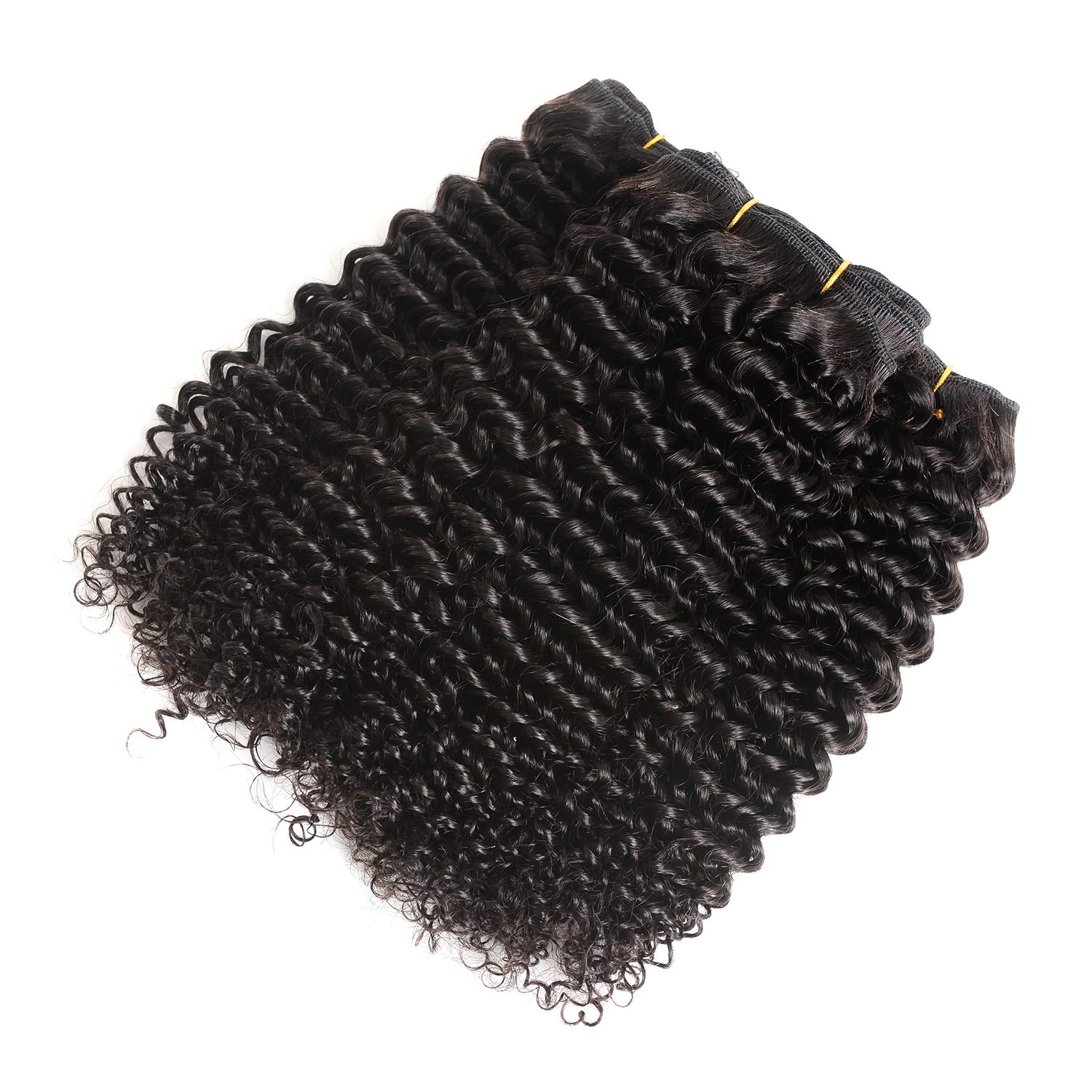 Brazilian Virgin Human Hair Extensions 100% Unprocessed Remy Kinky Curly Bundles 9A Grade - Perfect for Weaving, Ponytails & Natural-Looking Hairstyles