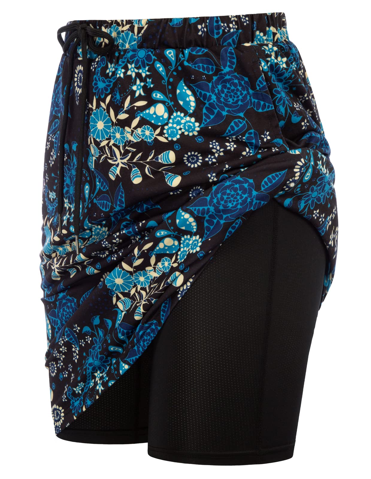 JACK SMITH Women's Athletic Skorts - Stretchy Knee-Length Skirts with Drawstring Waist & Mesh Shorts Pockets - Perfect for Running, Tennis & Outdoor Activities