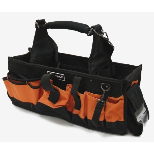 22.5 Inch Heavy Duty Tool Bag with 43 Pockets - Durable Multi-Pocket Organizer for Electricians, Plumbers & DIY Enthusiasts - Perfect for Construction Sites, Workshops & Home Repairs