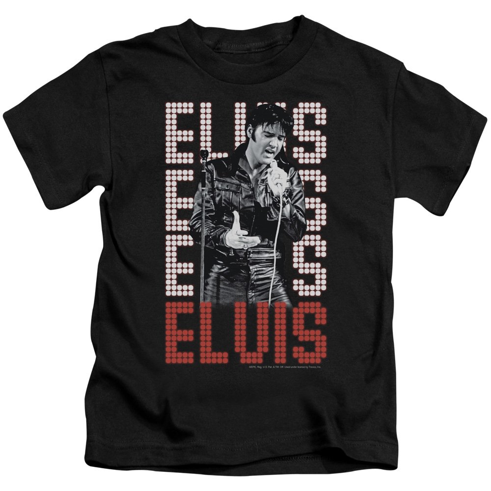 Elvis 1968 Comeback Special Inspired Short Sleeve T-Shirt for Little Boys - Vintage Rock Style Kids Top for Concerts, Birthday Parties & Casual Wear