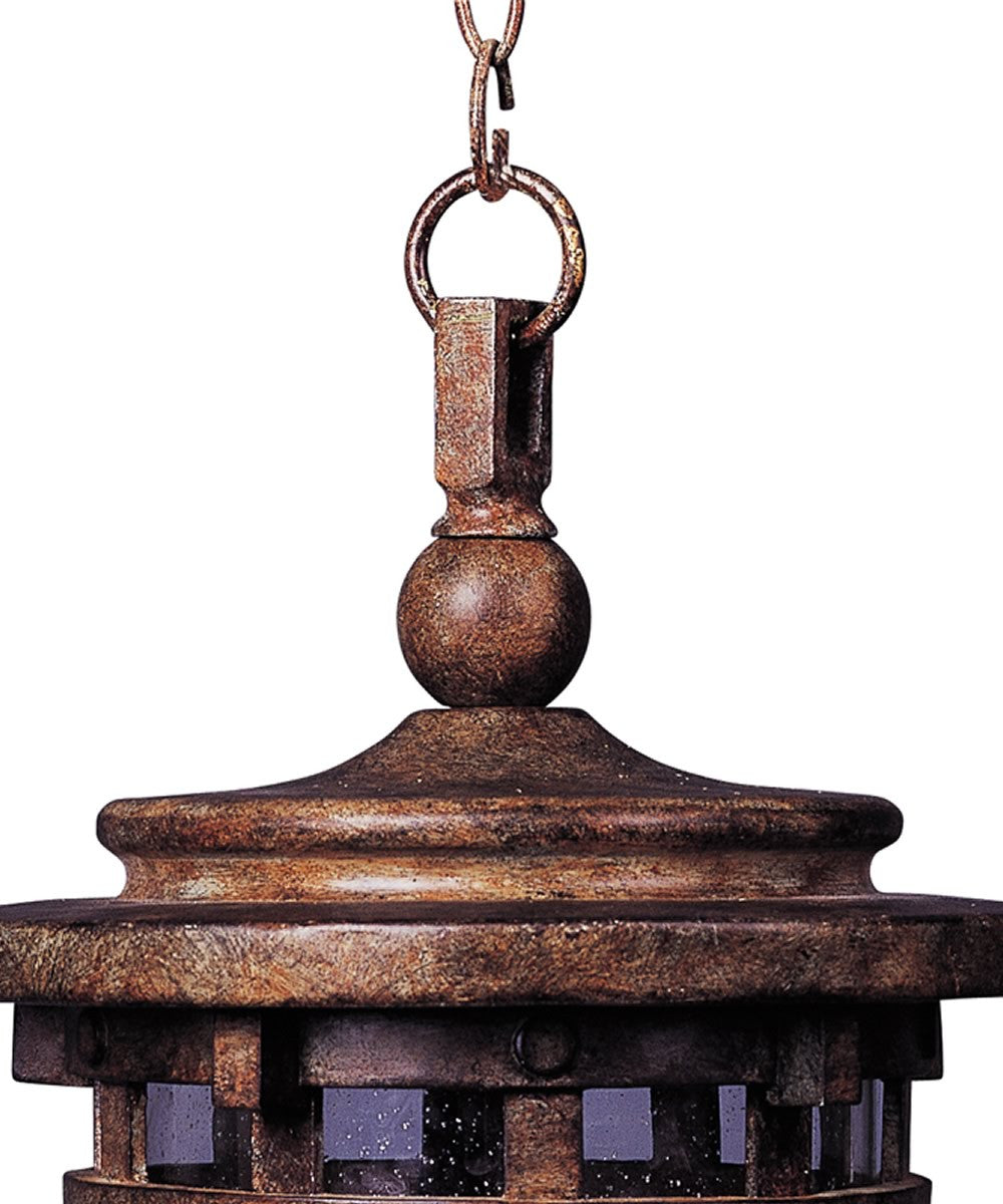 11W Santa Barbara Vivex 3-Light Outdoor Hanging Lantern in Sienna - Perfect for Patio, Garden, Porch, and Backyard Lighting