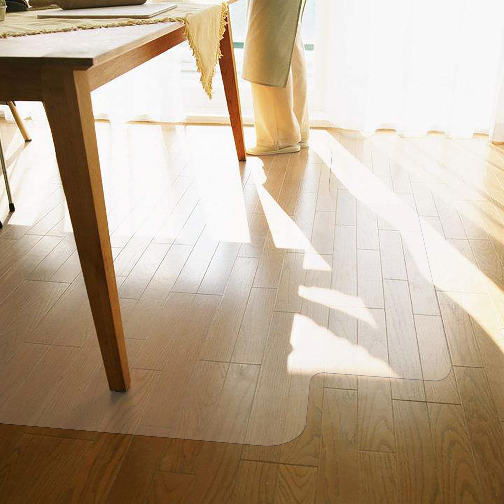 Yescom 6 Pack Clear PVC Anti-Slip Office Chair Mat for Hardwood Floors 48