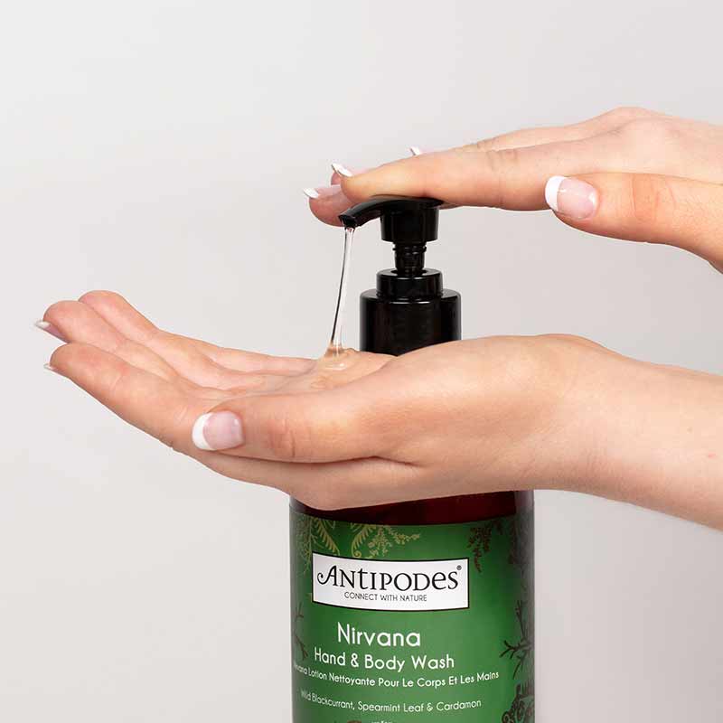Antipodes Nirvana Hand and Body Wash - Organic & Vegan Moisturizing Soap for Dry Skin - Perfect for Home, Spa & Travel Use