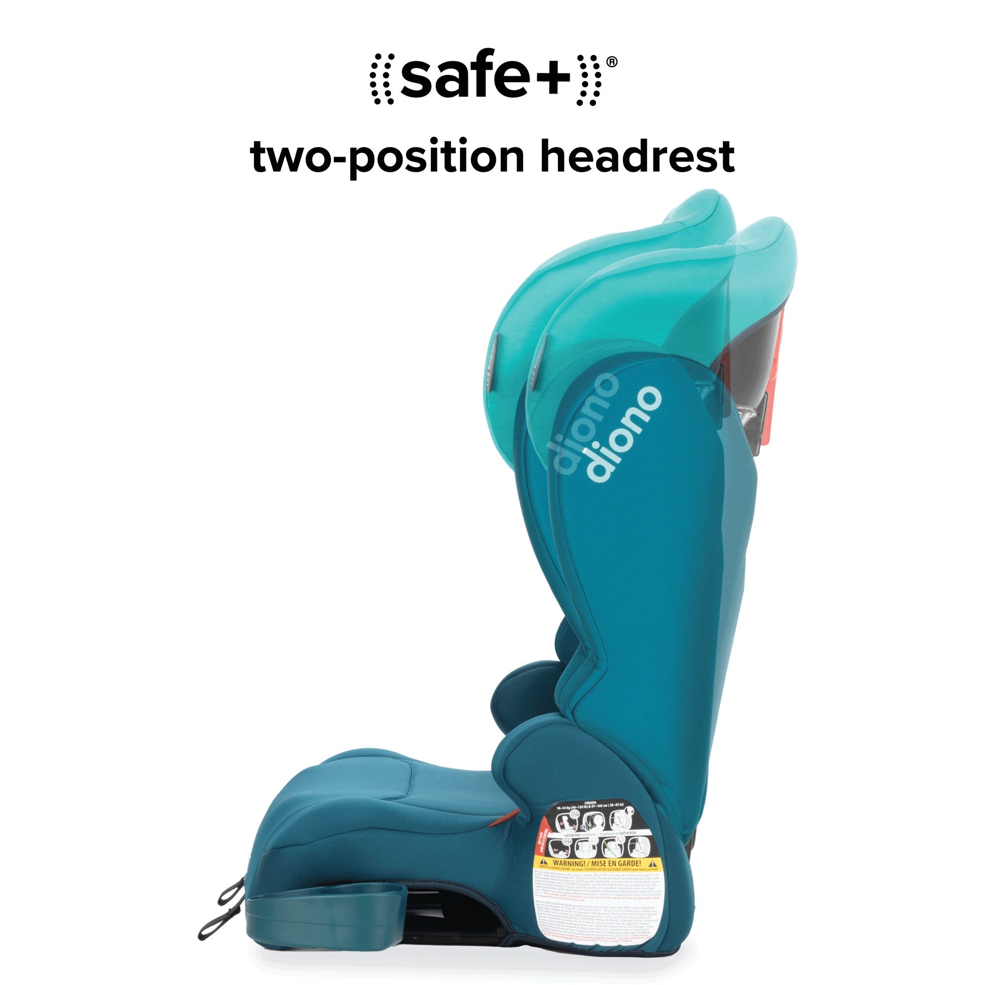 Diono XL 2-in-1 Booster Car Seat for Kids - Convertible High Back & Backless Booster - Safe & Comfortable for Travel - Perfect for School, Road Trips & Everyday Use