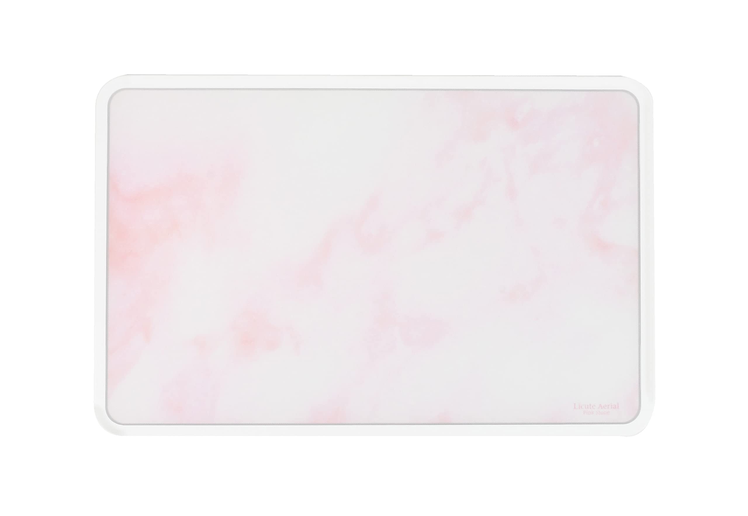 Pearl Metal Licute Aerial CC-1403 Non-Slip Pink Stone Cutting Board - Japanese Made, Dishwasher Safe - Perfect for Kitchen Prep, Sushi Making & Serving Charcuterie