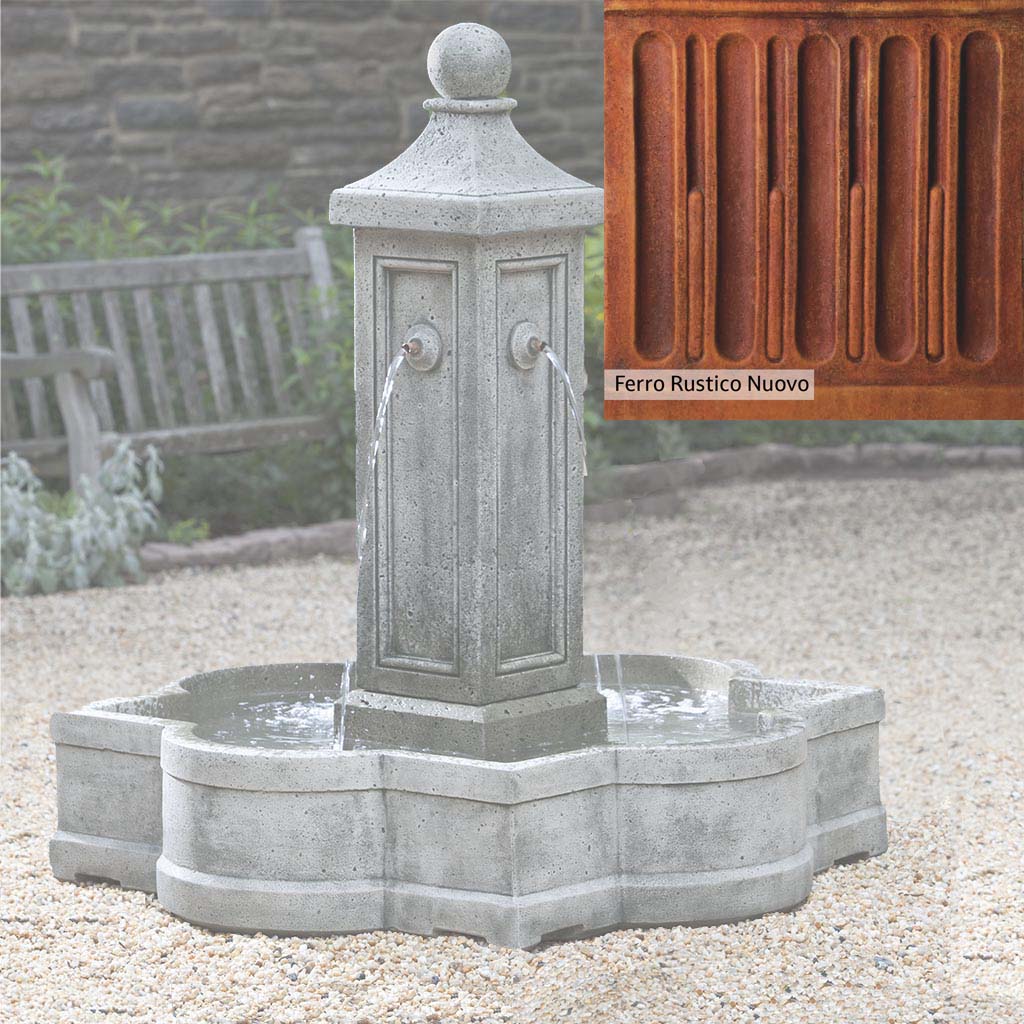 Campania International Provence Outdoor Garden Fountain - Elegant French-Inspired Water Feature for Patio, Yard & Landscape Decor
