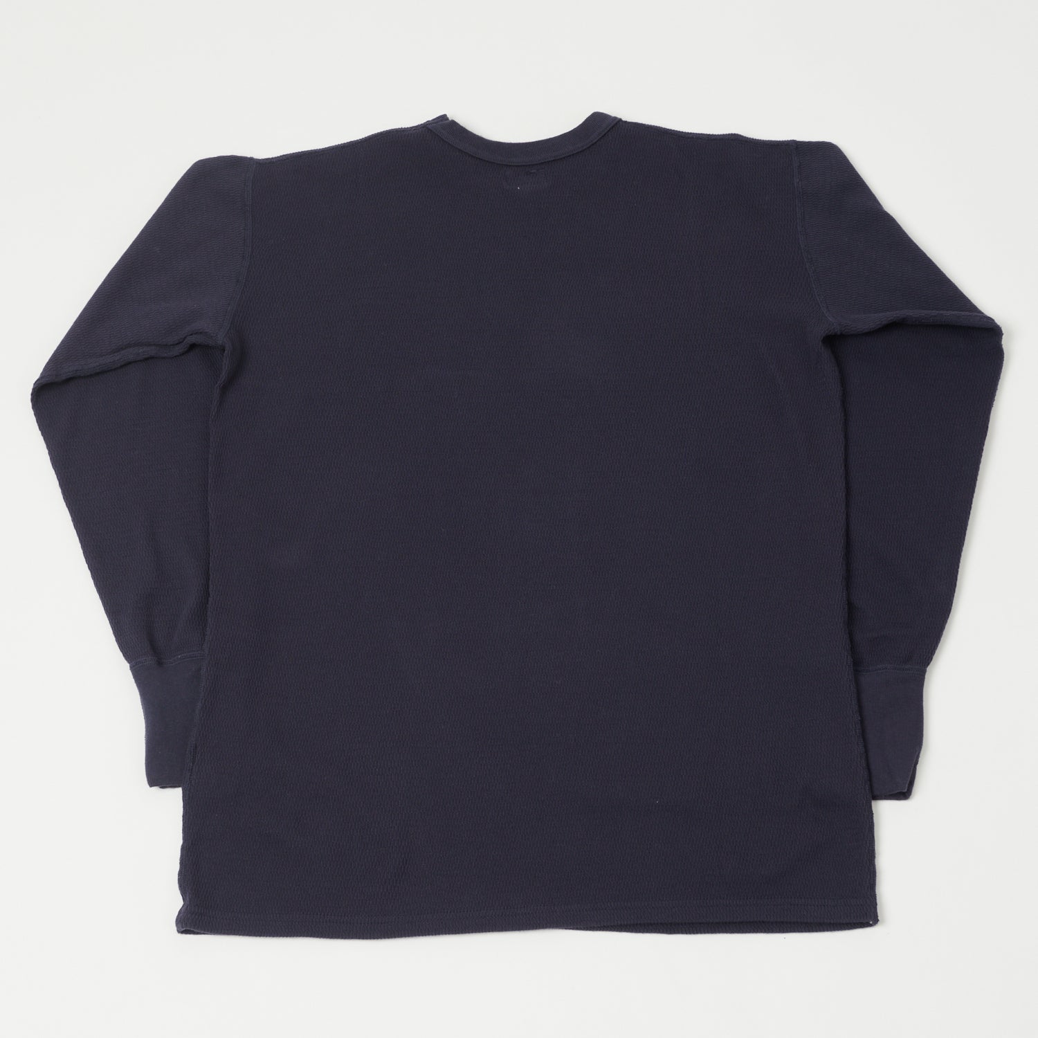 Dubbleworks Long Sleeve Thermal Crew Neck T-Shirt for Men - Navy Blue | Warm & Comfortable Winter Base Layer for Outdoor Activities & Layering