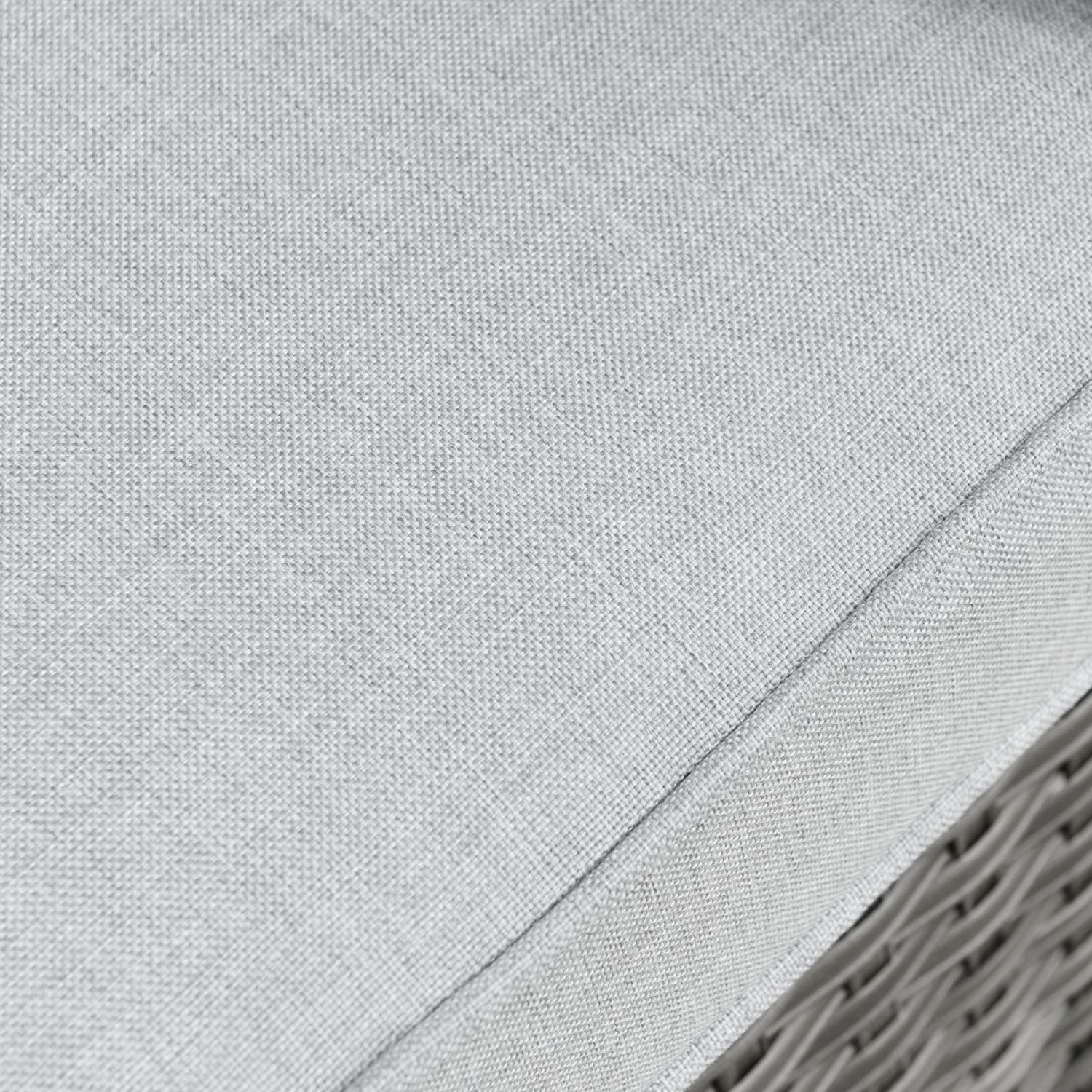 HOOOWOOO 24x24x5 Inch Thick Outdoor Chair Cushions Set - Weather Resistant Olefin Fabric with Zipper - Light Gray Patio Seat Cushions for Loveseat, Sofa & Garden Furniture - Perfect for Backyard, Deck, Poolside & Outdoor Relaxation