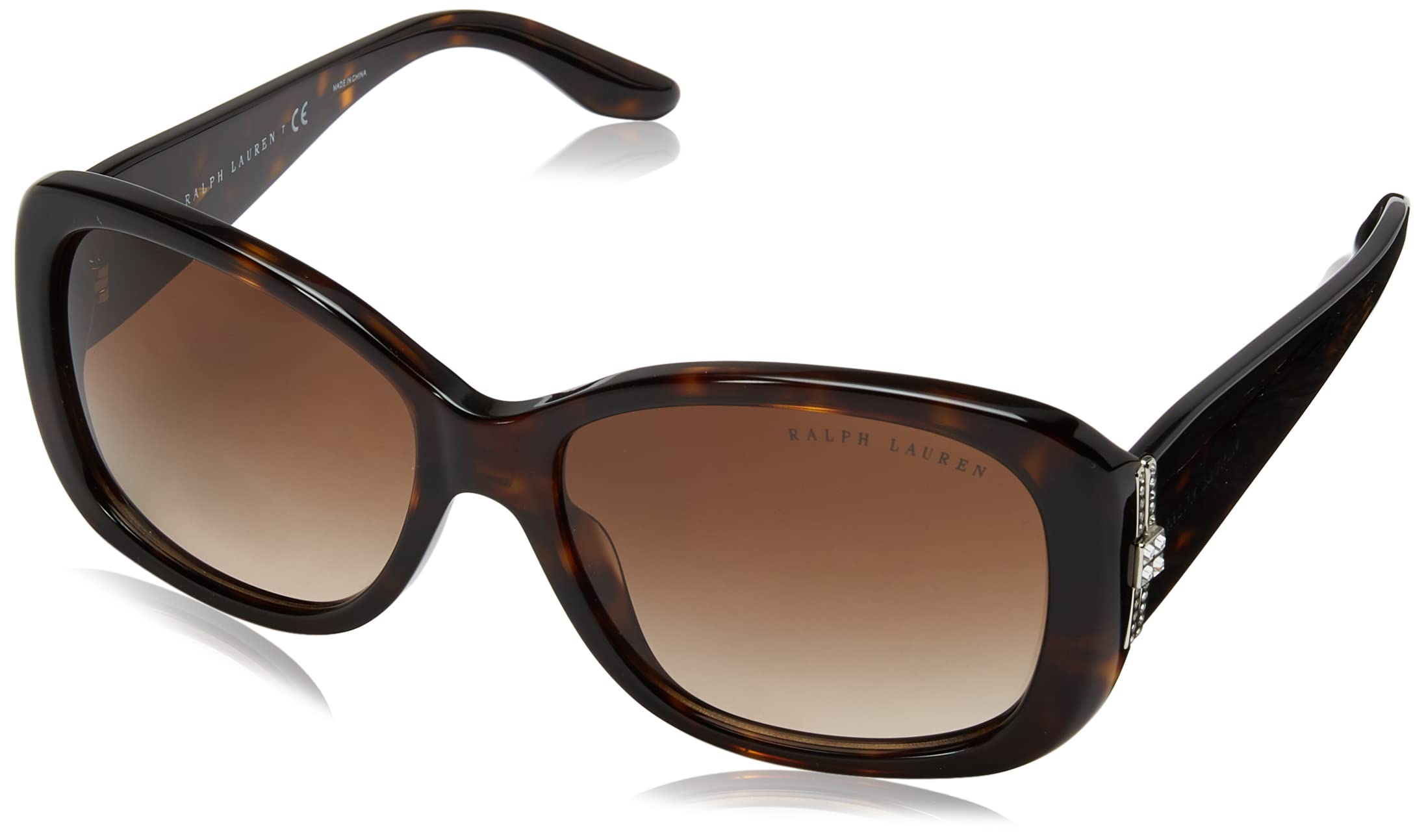 Ralph Lauren Women's RL8127 Rectangular Sunglasses - UV Protection, Polarized, Classic Design for Driving, Beach & Outdoor Activities