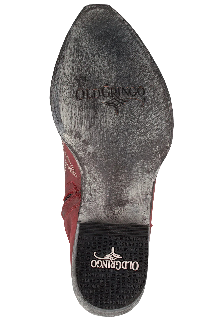 Old Gringo Mayra Women's Western Cowboy Boots - Genuine Goat Leather, Red - Perfect for Country Dancing, Rodeos & Western Fashion