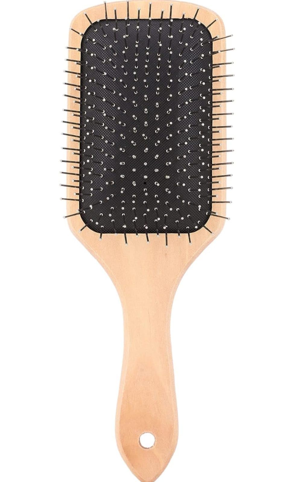 SHISHI Anti-Bacterial Bamboo Hair Brush for Men & Women - Detangling Comb for Smooth Styling, Gentle Scalp Massage - Perfect for Daily Hair Care, Travel & Home Use