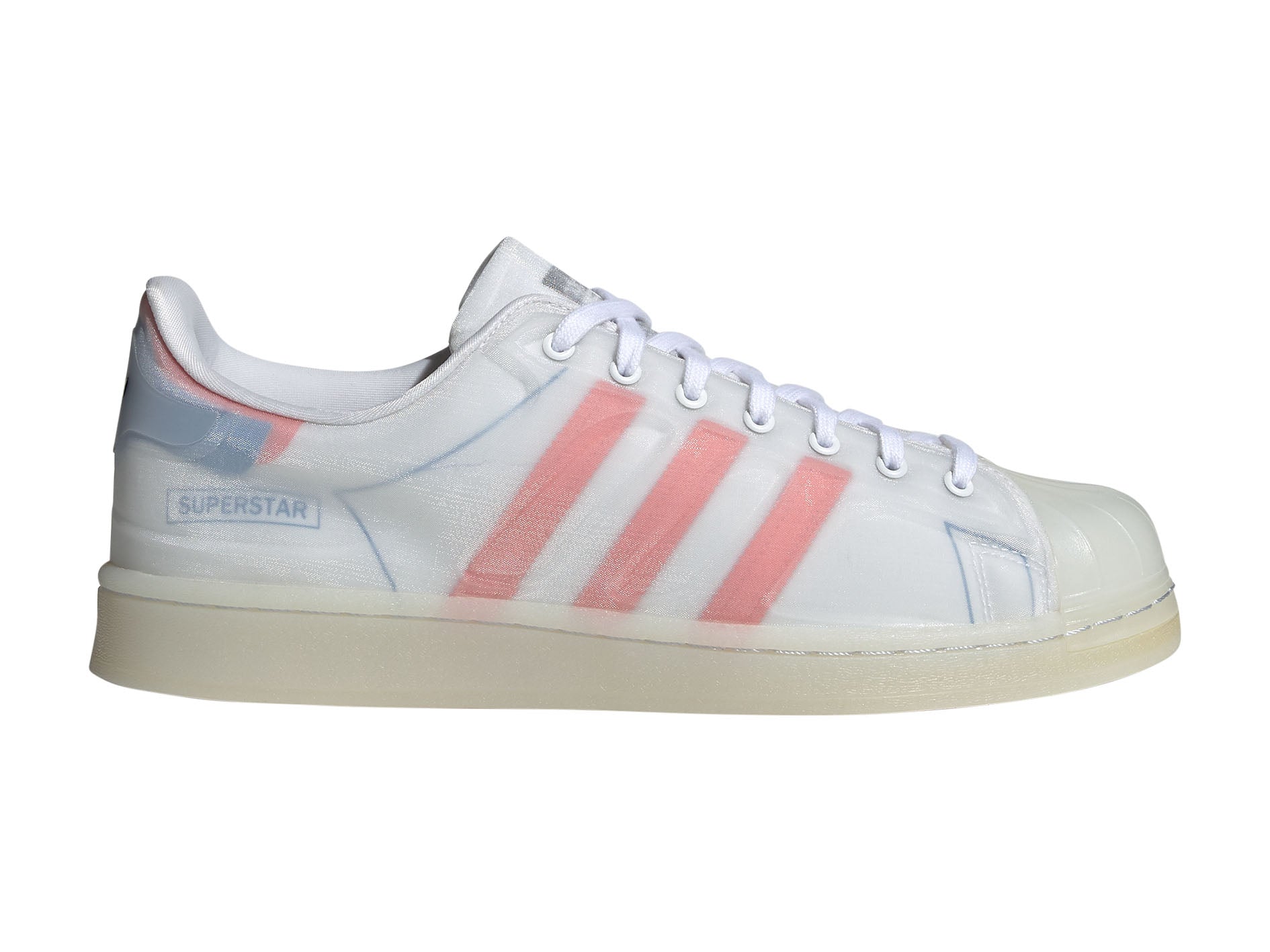 Adidas Men's Superstar Future Shell Sneakers - White/Blue/Pink FX5544 | Classic Casual Shoes for Everyday Wear & Street Style Fashion