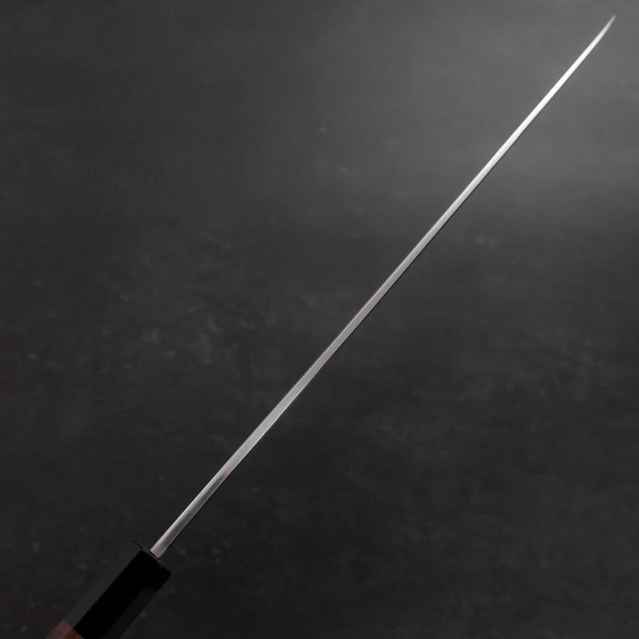 Premium Yanagiba Sushi Knife 300mm - Blue Steel #1 Hon Kasumi Blade with Buffalo Walnut Handle - Perfect for Sushi Chefs & Japanese Cuisine Preparation