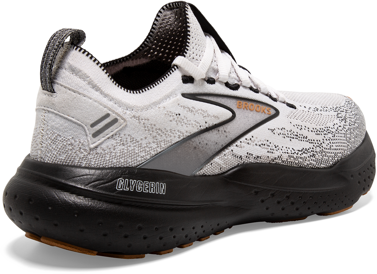 Men’s Glycerin StealthFit 21 Running Shoes - White/Grey/Black (Size 135) | Lightweight & Breathable for Jogging, Gym Workouts & Daily Wear