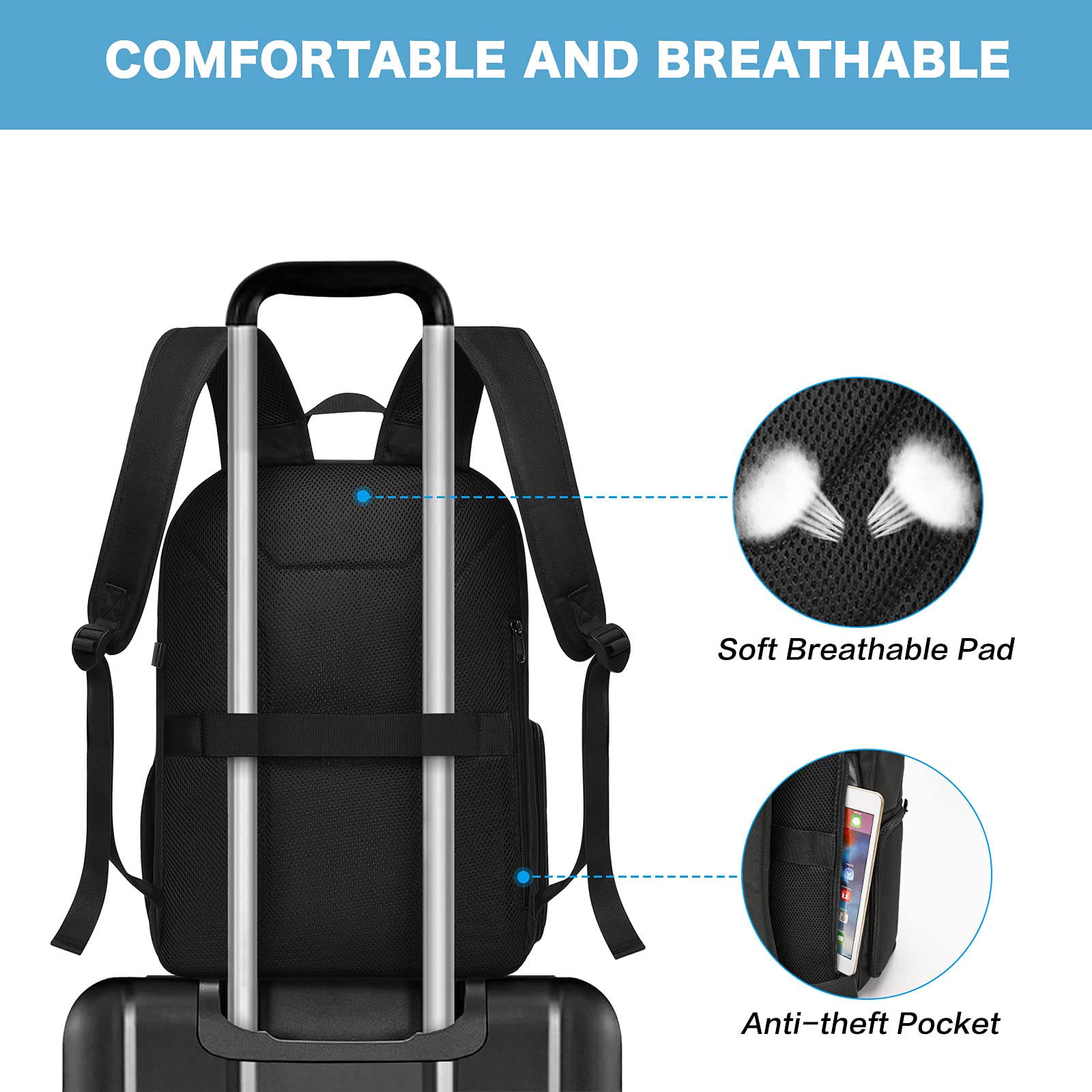 MOSISO DSLR Camera Backpack - Waterproof SLR/Mirrorless Photography Bag with Quick Side Access & Tripod Holder, Fits 15-16 Inch Laptop - Compatible with Canon Nikon Sony Cameras (Black) - Perfect for Travel, Hiking, and Professional Photography