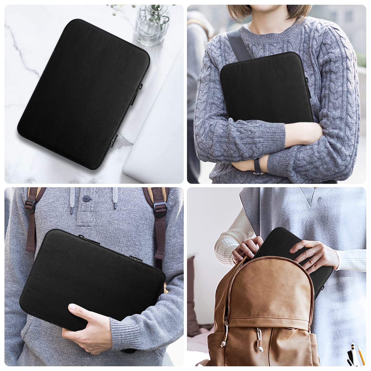 MoKo 9-11 Inch Tablet Sleeve Case - Protective Cover for iPad Air M3 (2025), iPad Pro 11 M4, Air 5/4/3, iPad 10/9/8th Gen, Samsung Tab S8/S9 11
