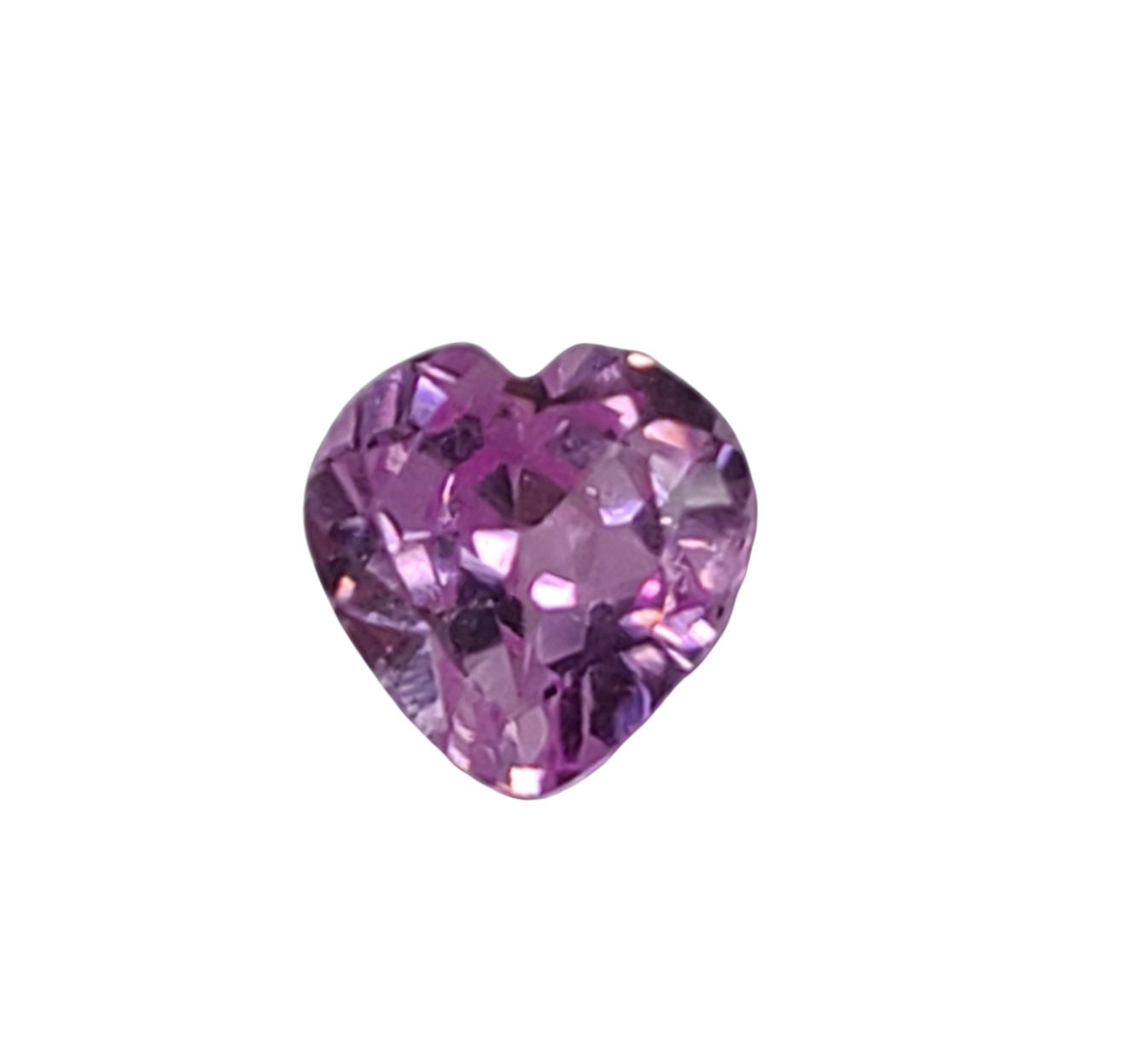 0.575ct Natural Medium Pink Sapphire Heart Shape Loose Stone - 5mm, VVS Clarity, Eye Clean, September Birthstone - Perfect for Engagement Rings, Pendants & Jewelry Making