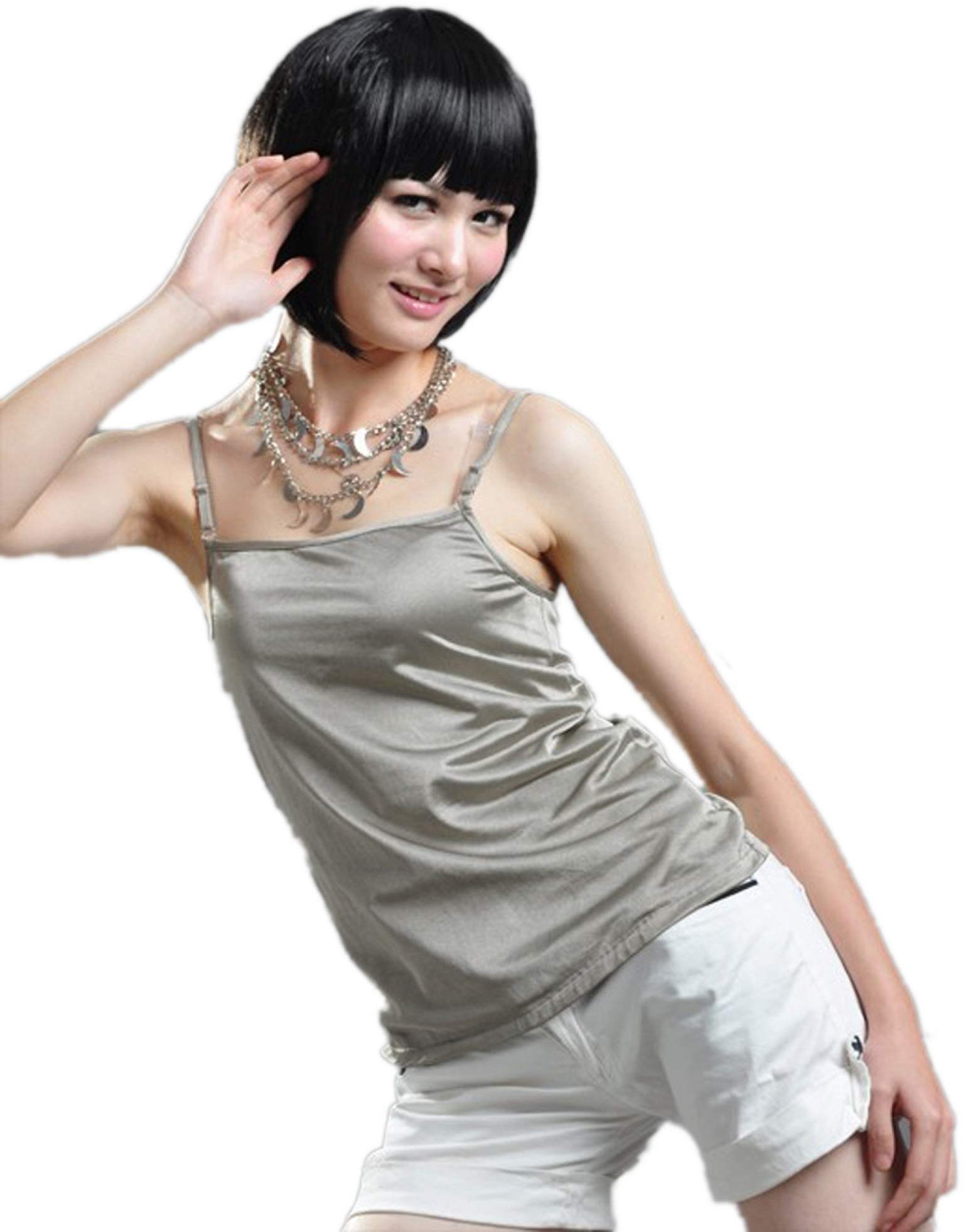 Anti-Radiation Maternity Tank Top for Women - Silver Cami with Shield Protection for Unborn Baby (Size Large 8900615L) | Perfect for Pregnancy, Nursing & Daily Comfort Wear