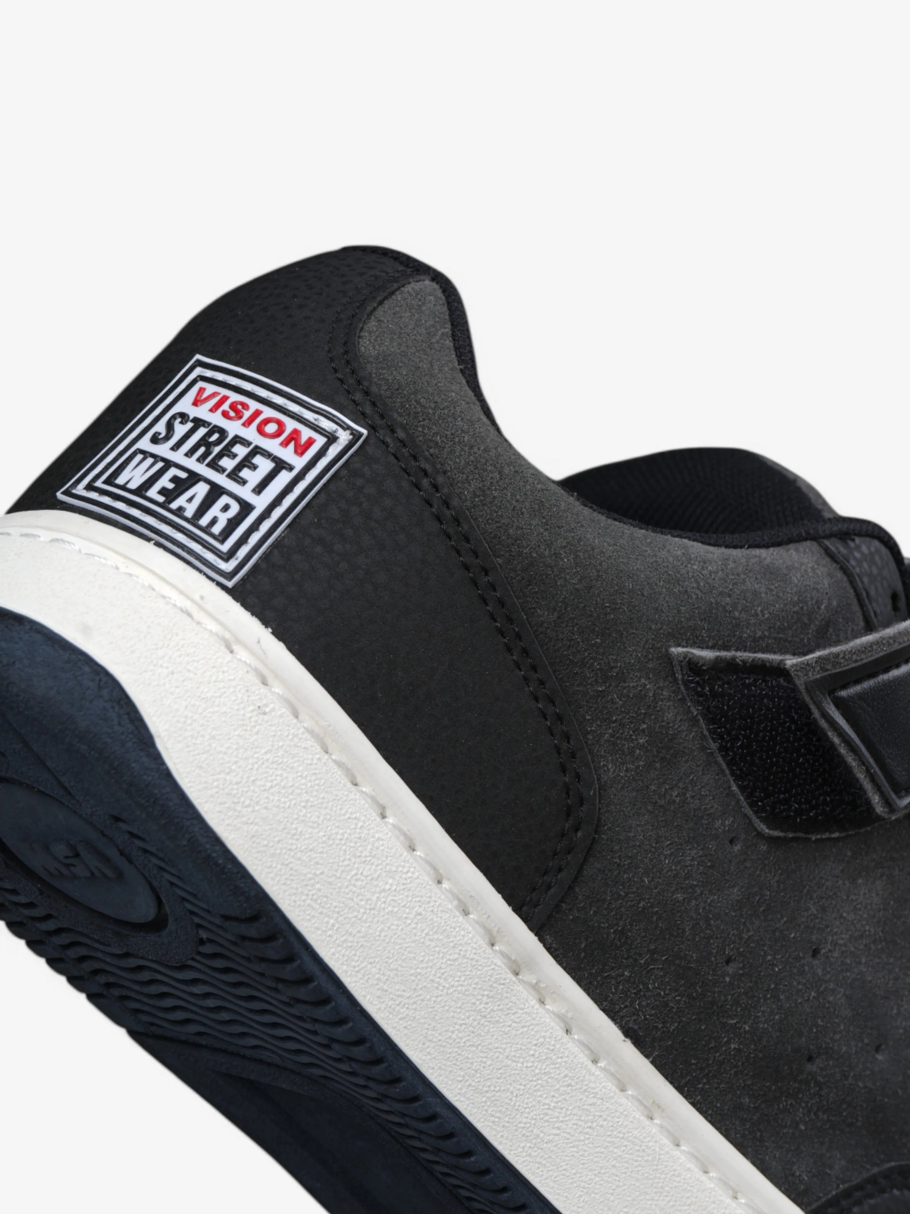 Vision Street Wear MC1400 Low Top Skate Shoes for Men - Black & Grey | Comfortable Sneakers for Skateboarding, Streetwear & Casual Wear