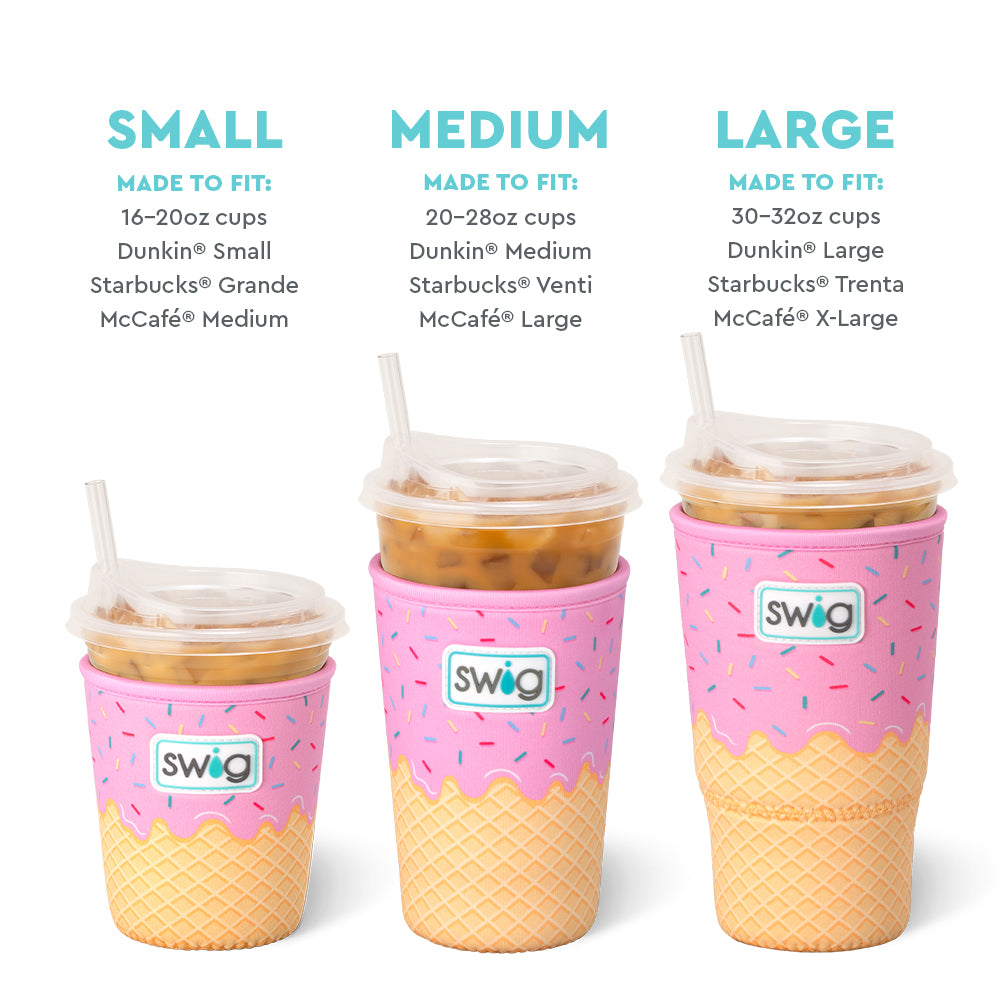 Small Iced Cup Coolie - Insulated Beverage Holder for Cold Drinks, Perfect for Parties, Beach Outings and Summer Gatherings