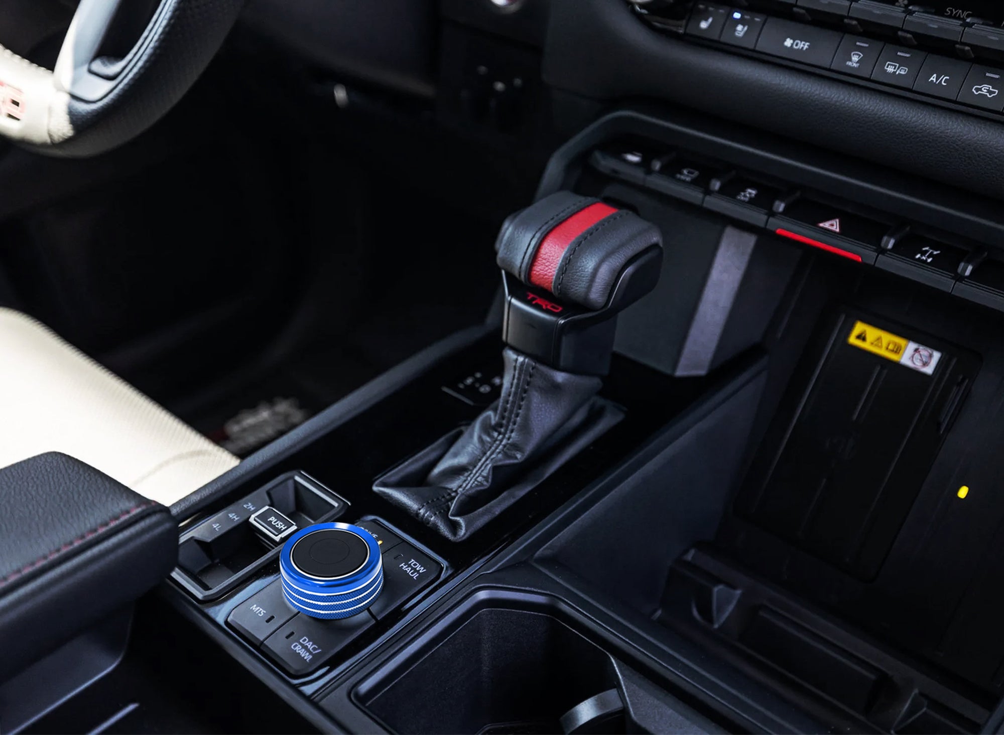 2 TRD Blue Driving Mode & Volume Knob Covers for 2022+ Toyota Tundra & Sequoia 8