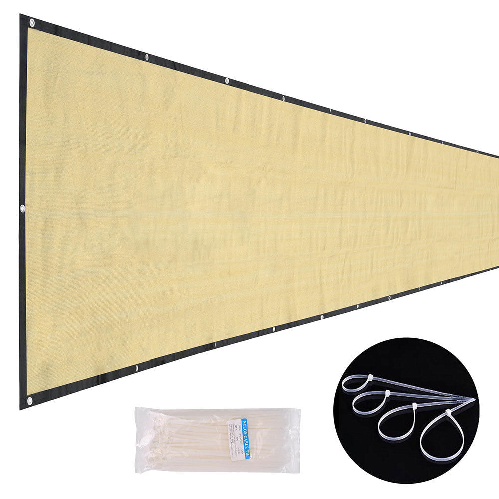 TheLAShop 4'x50' Privacy Fence Screen - 90% UV Blocking Mesh for Backyard, Garden & Patio Protection | Durable Outdoor Shade Solution