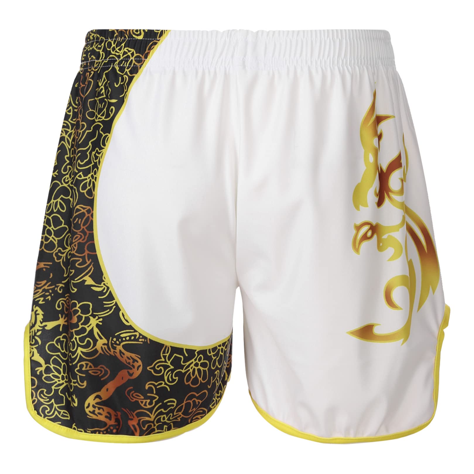 Men's Muay Thai Shorts - Professional Fight & Training Kickboxing Shorts for MMA, Cage Fighting & Martial Arts | Ideal for Boxing, Sparring & Gym Workouts