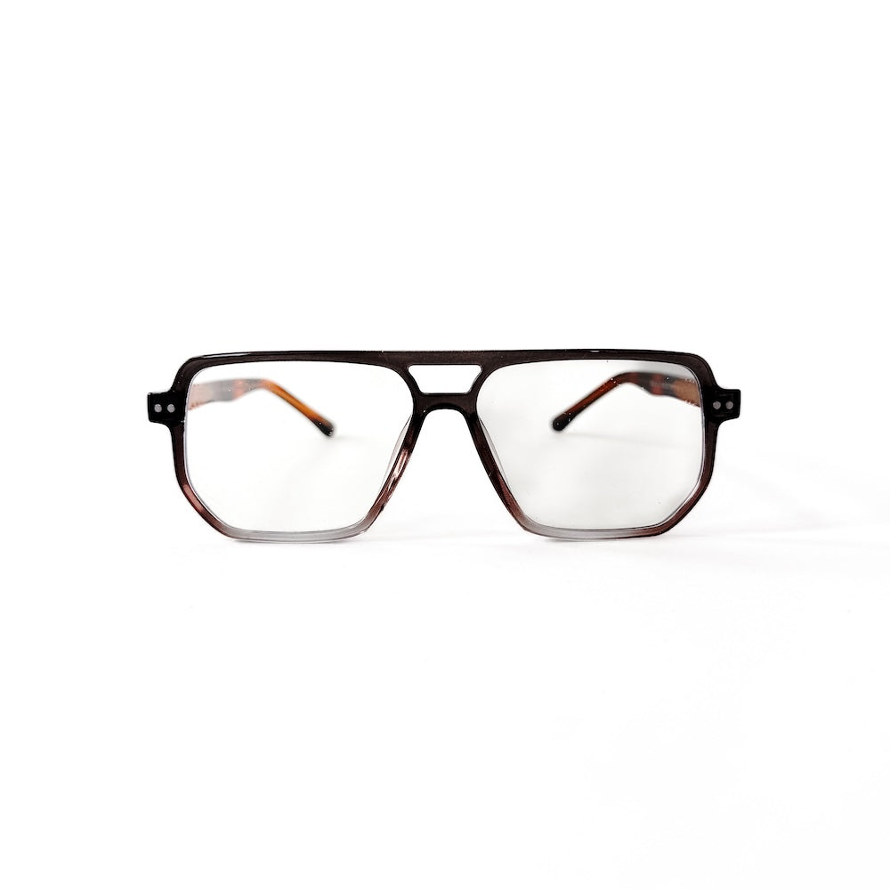 Stylish Oversized Square Aviator Blue Light Blocking Glasses for Women & Men - Reduce Eye Strain for Computer Work, Gaming & Screen Time