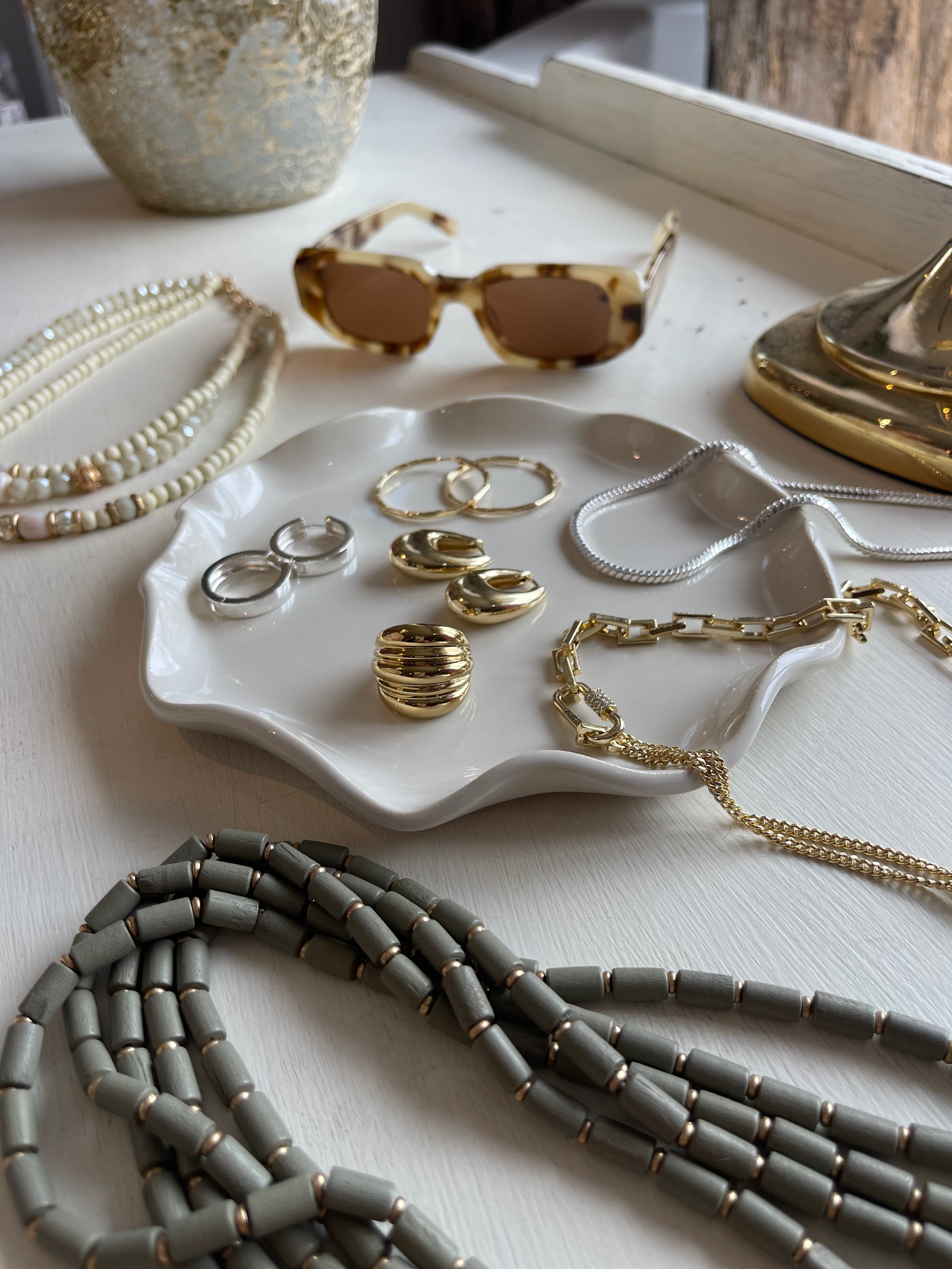 Helena de Jong x Freyja Jewelry Tray - Elegant Ring & Bracelet Organizer for Dresser, Vanity & Travel | Perfect for Home Decor & Gift