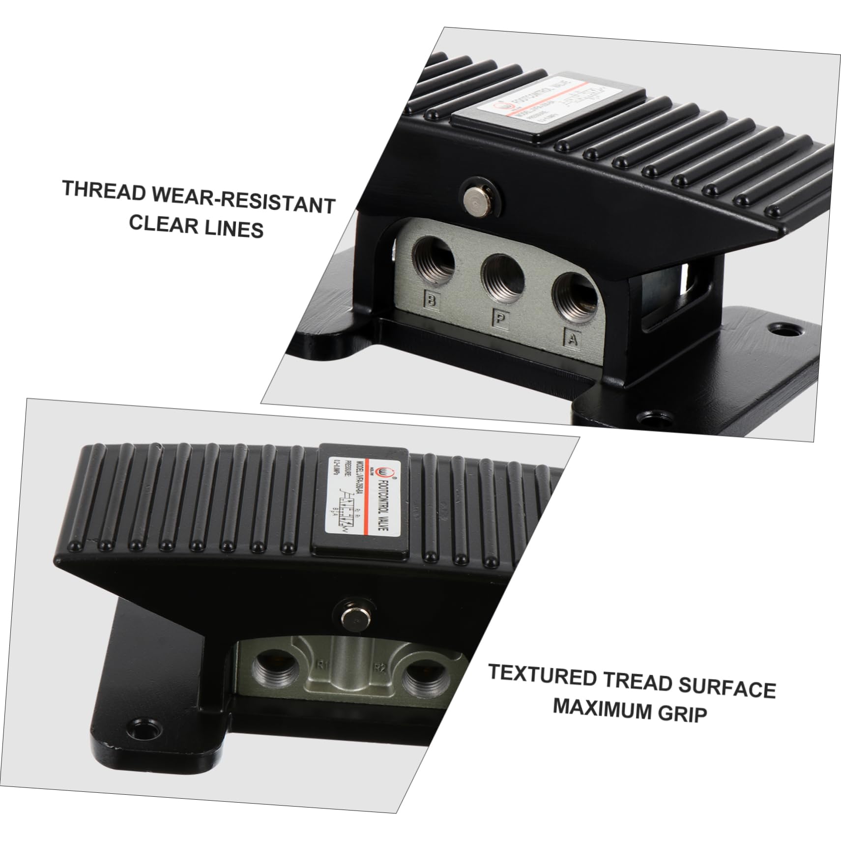 DOITOOL 3-Piece Professional Pneumatic Foot Pedal Valve Kit for Air Compressors - Heavy Duty Snap-Action Rocker Switch, Easy Installation - Perfect for Industrial, Automotive, and Workshop Air Tool Applications